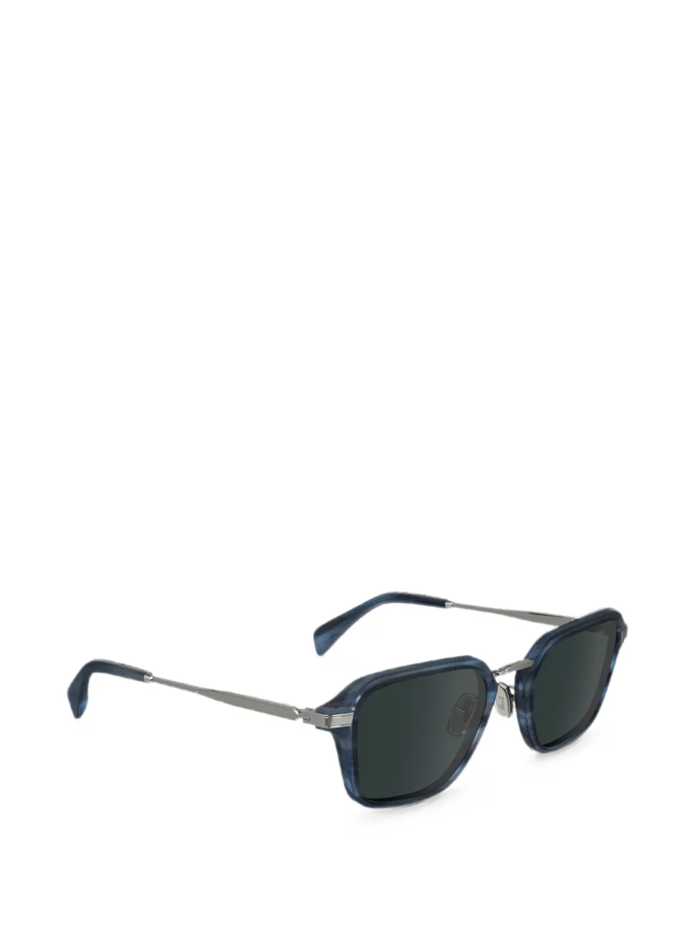 Paul Smith Kean zonnebril met vierkant montuur Blauw