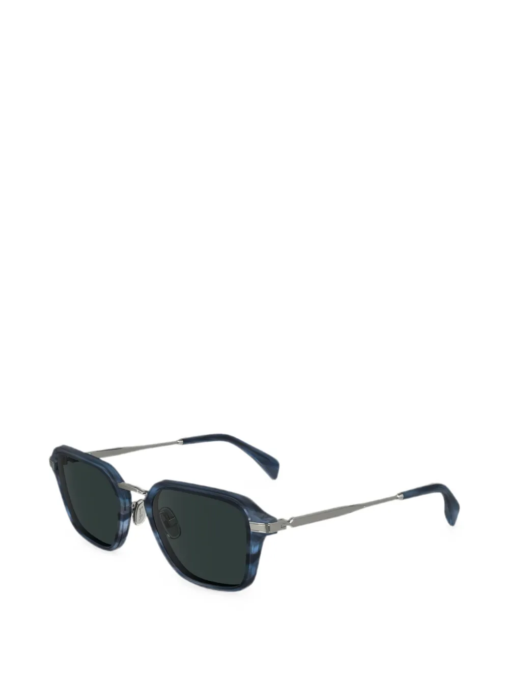 Paul Smith Kean zonnebril met vierkant montuur Blauw