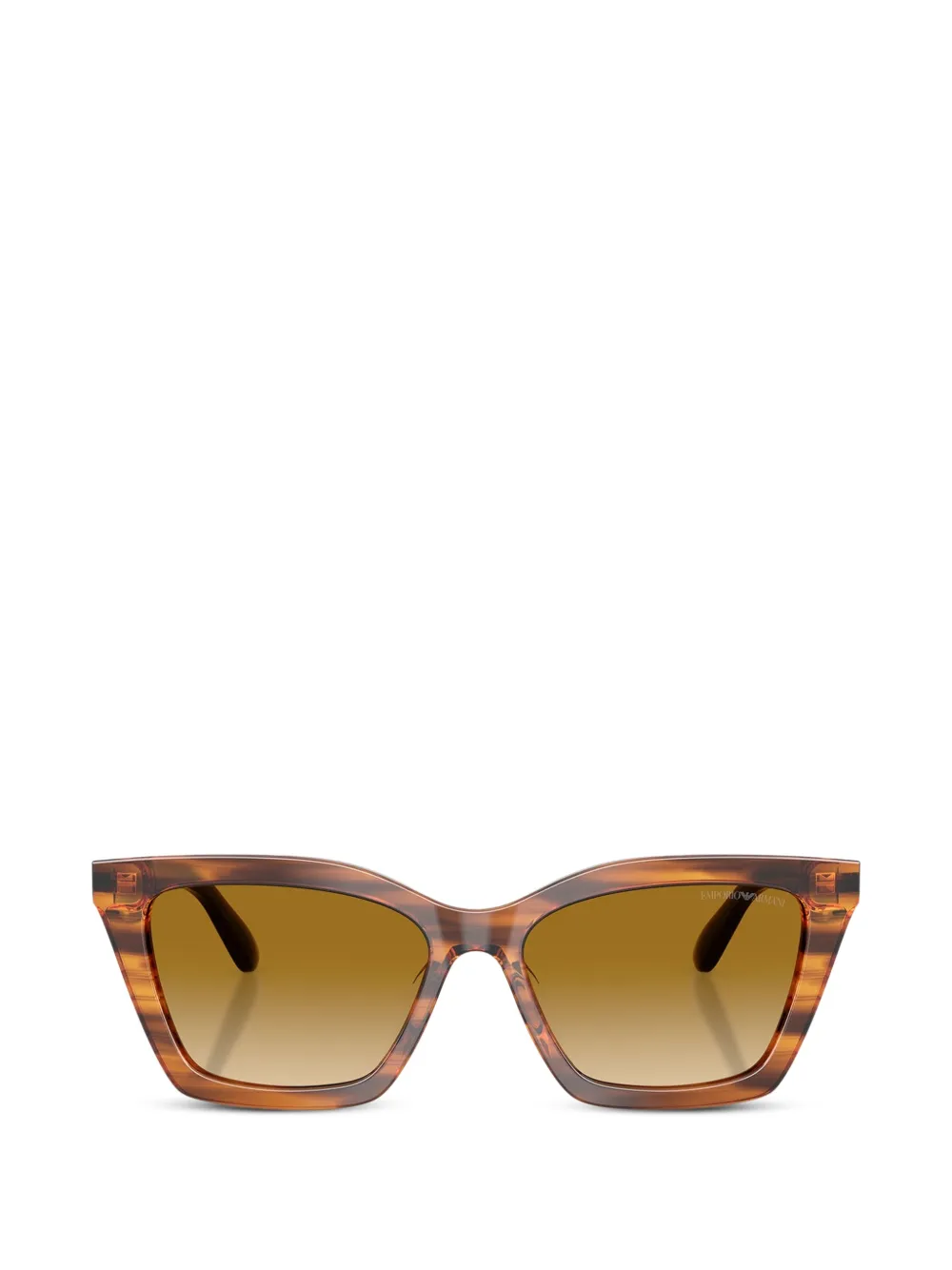 Emporio Armani striped cat-eye sunglasses
