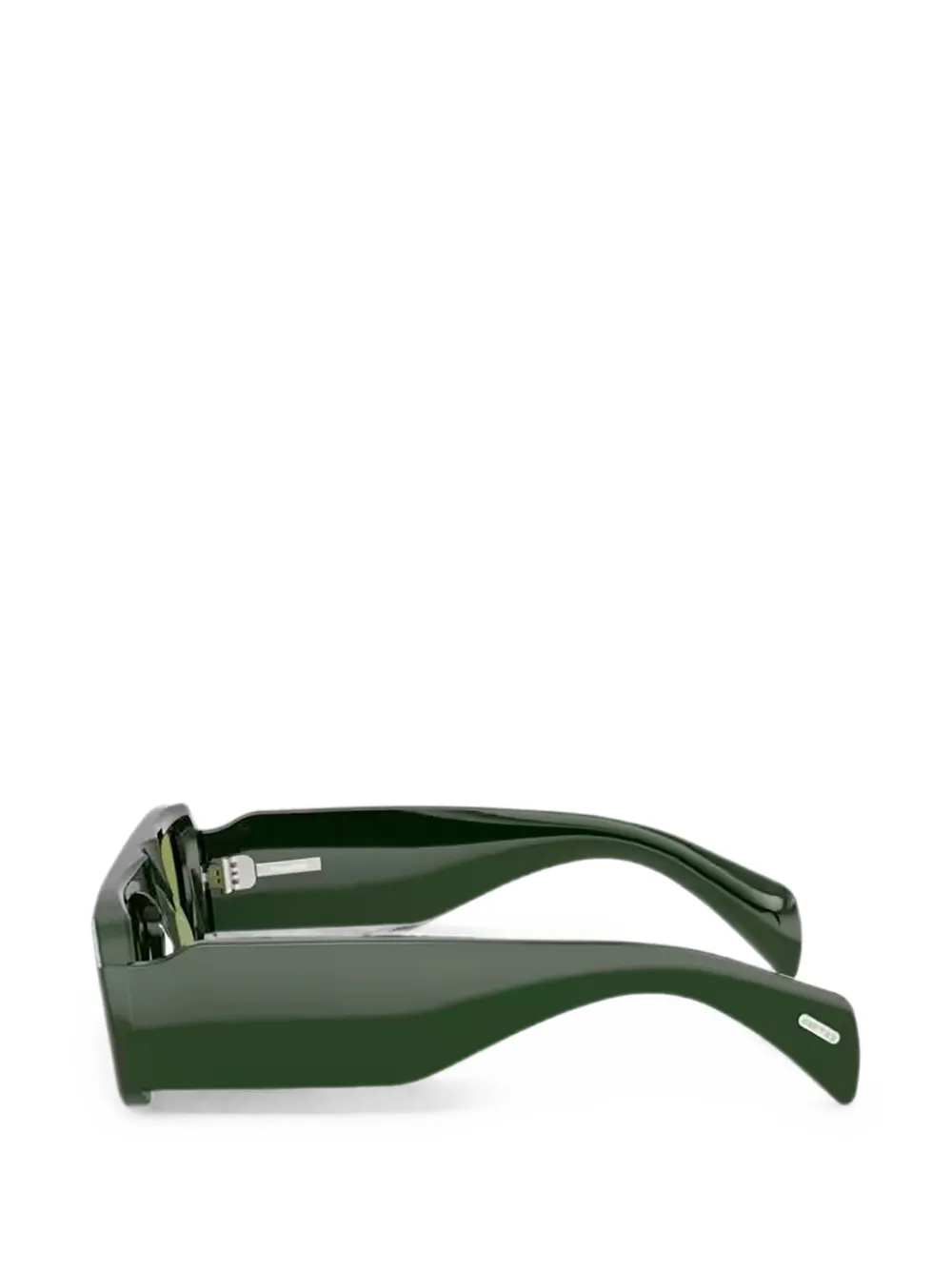 Oliver Peoples Edition 4 zonnebril met rechthoekig montuur Groen
