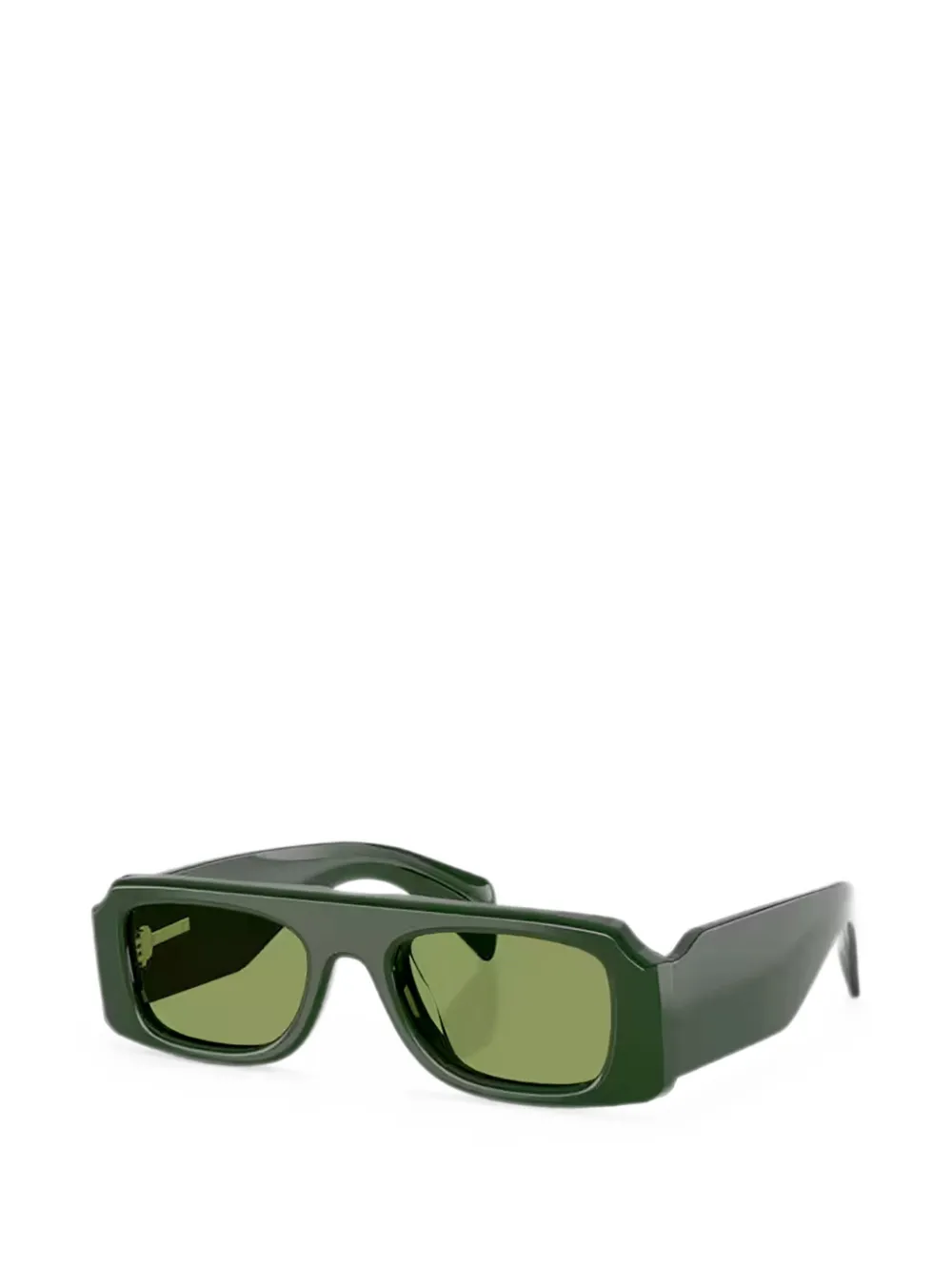 Oliver Peoples Edition 4 zonnebril met rechthoekig montuur Groen