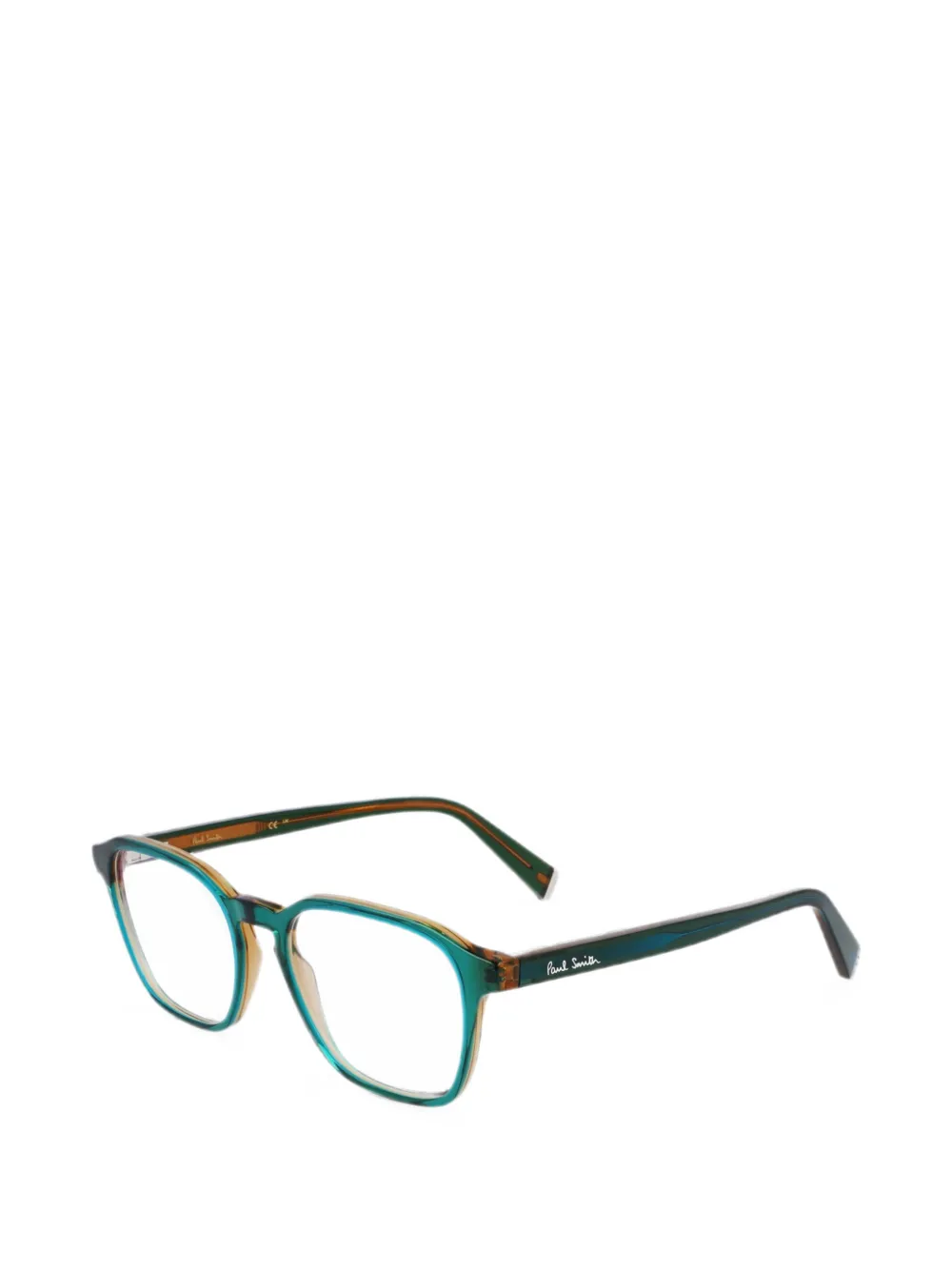 Paul Smith Adbroke bril met geometrisch montuur Groen