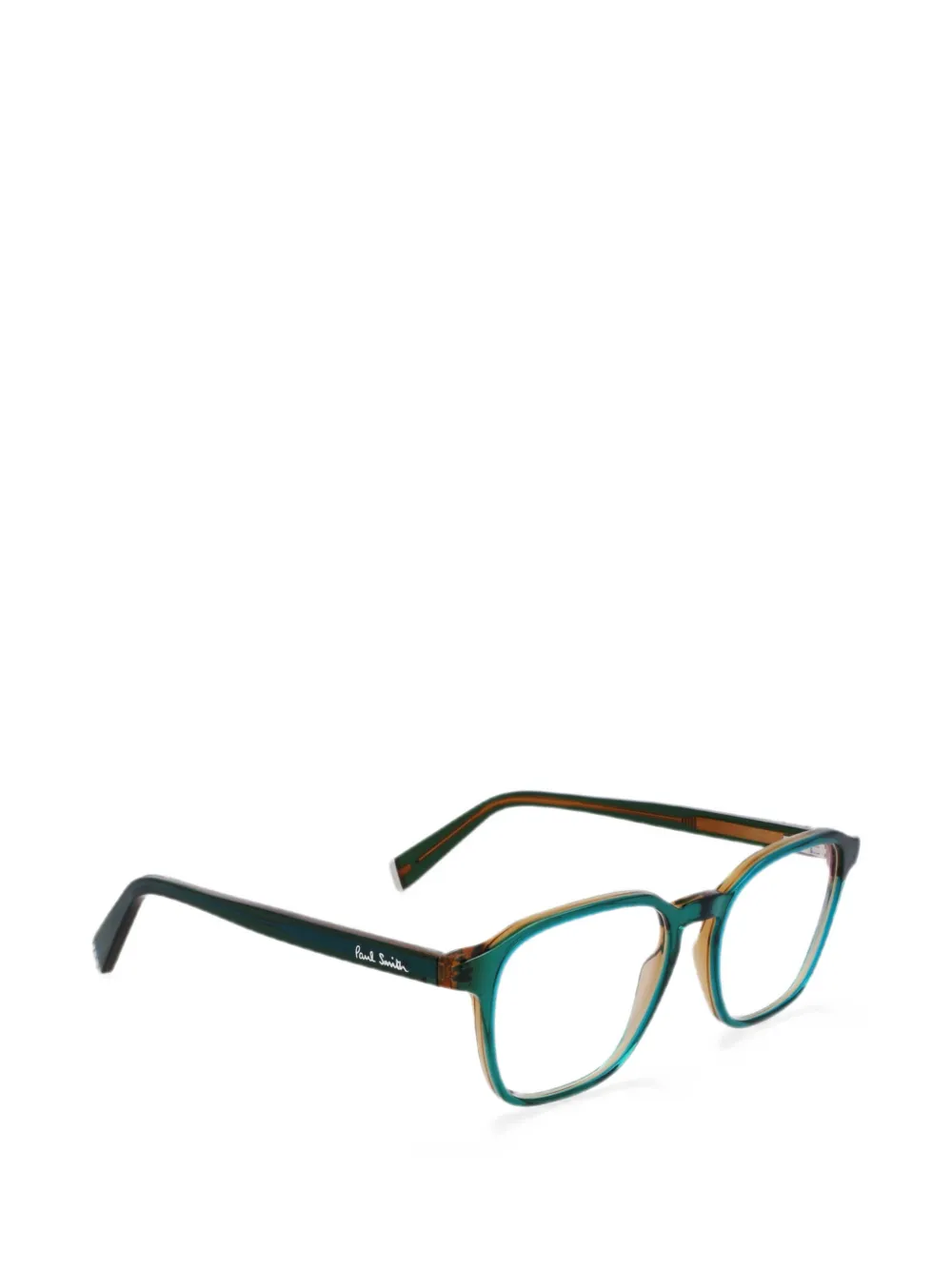 Paul Smith Adbroke bril met geometrisch montuur Groen