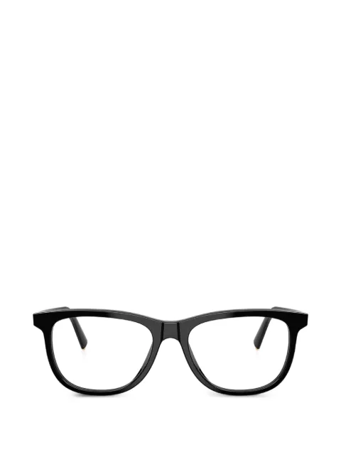 Miu Miu Eyewear Eckige Brille mit Logo-Schild