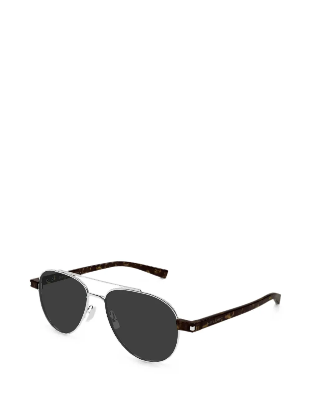 Saint Laurent Eyewear Zonnebril met piloten montuur Zilver