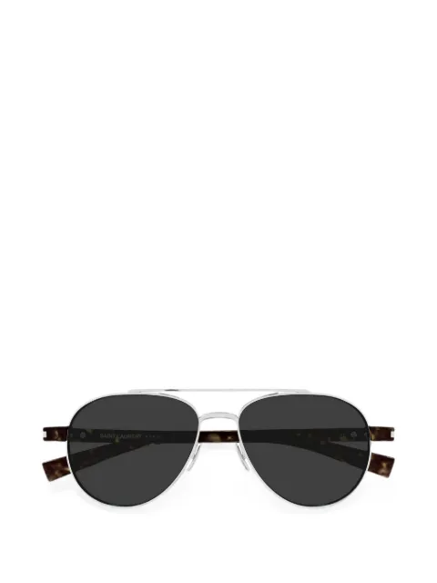 Saint Laurent Eyewear pilot-frame double-bridge sunglasses