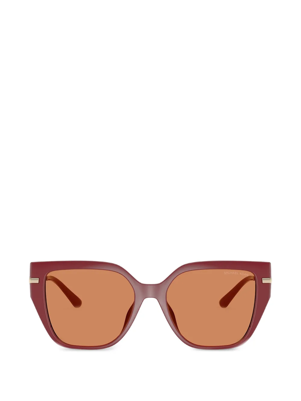 Michael Kors St. Barths Sonnenbrille mit geometrischem Gestell - Rot
