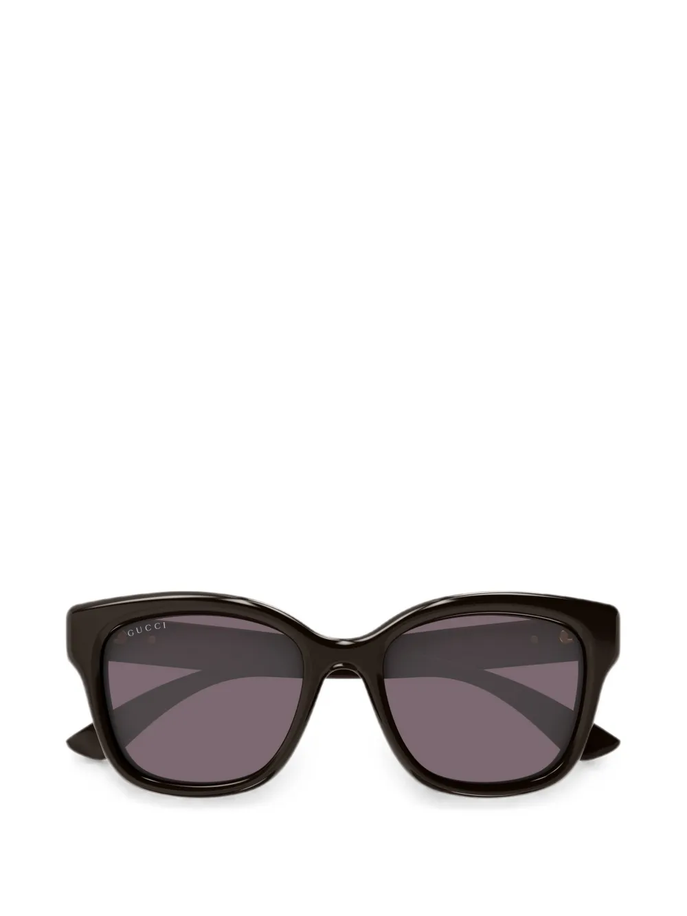 Gucci GG Sonnenbrille mit eckigem Gestell - Braun
