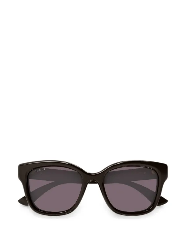 Gucci Double G Square-frame Sunglasses in Brown