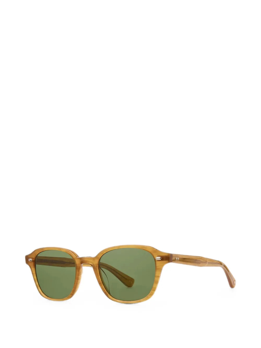 Garrett Leight Lachman Sun zonnebril met vierkant montuur Bruin