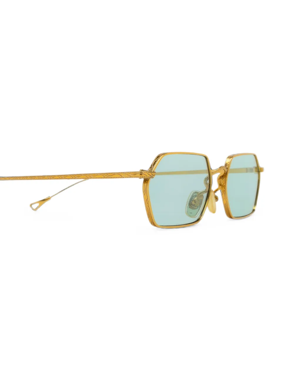Eyepetizer Cavallet zonnebril met geometrisch montuur Goud