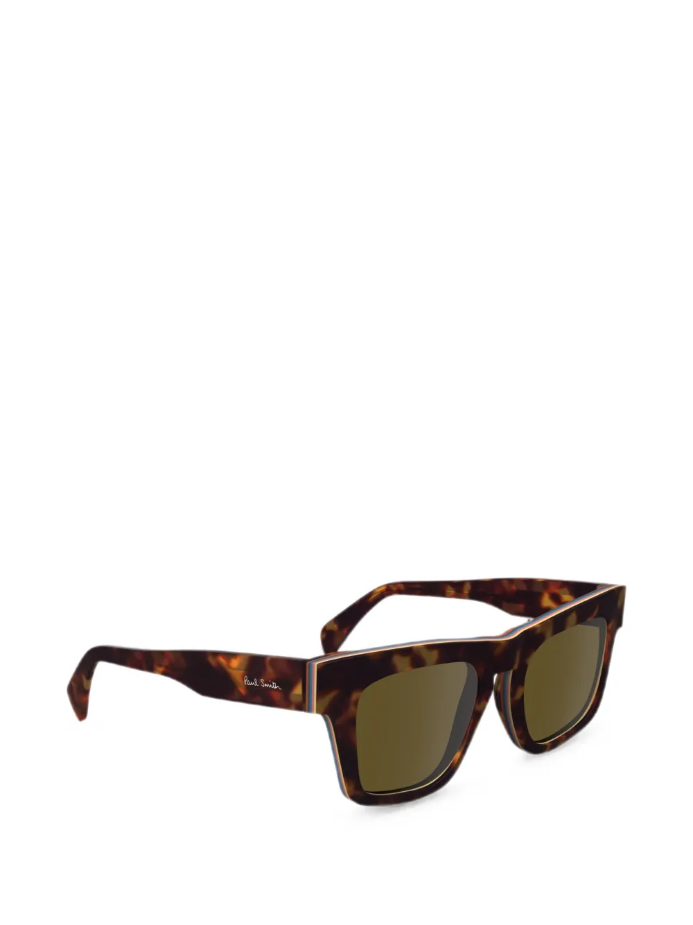 Paul Smith Kramer zonnebril met vierkant montuur Bruin