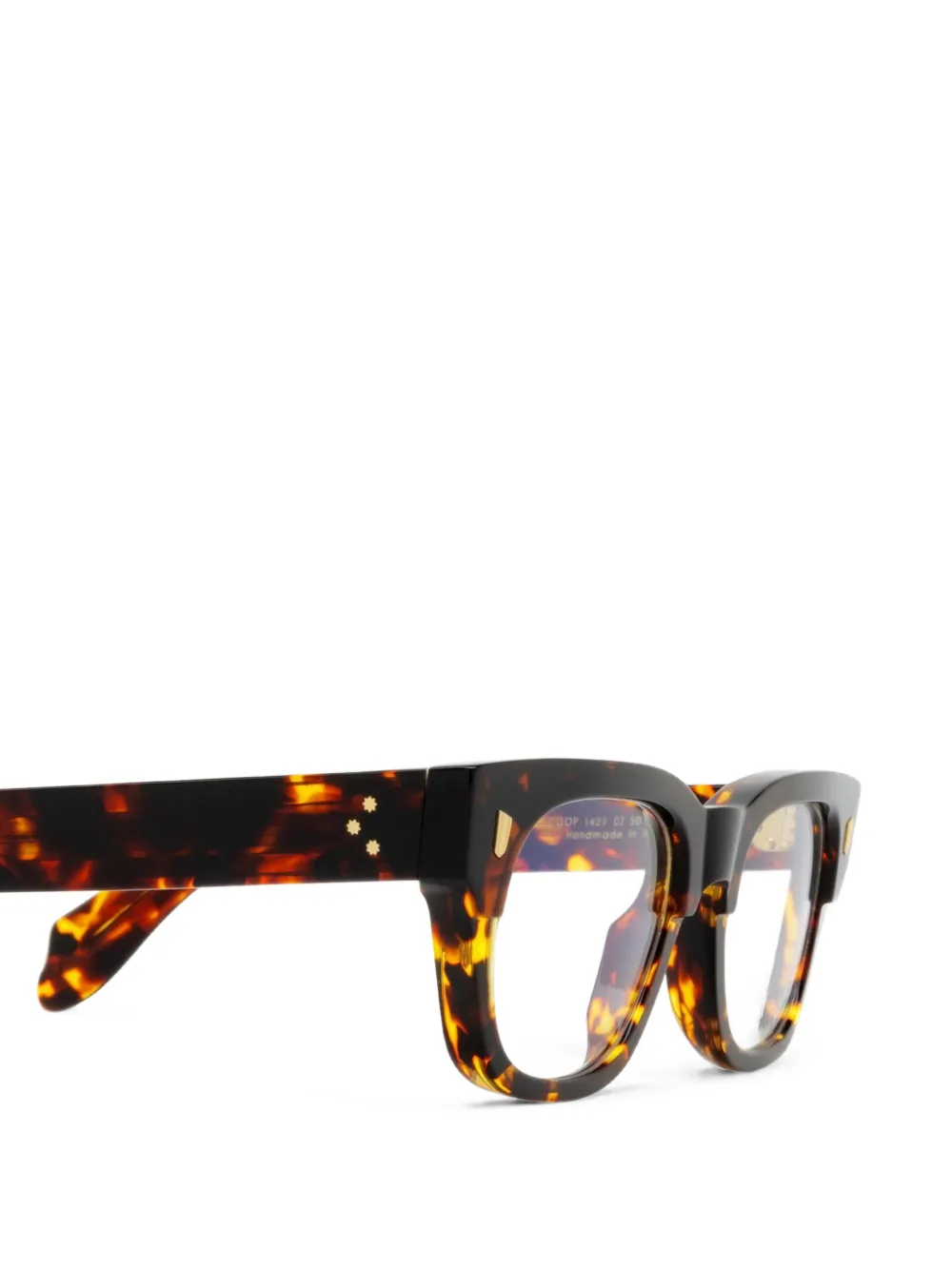 Cutler & Gross 1421 bril met vierkant montuur Bruin