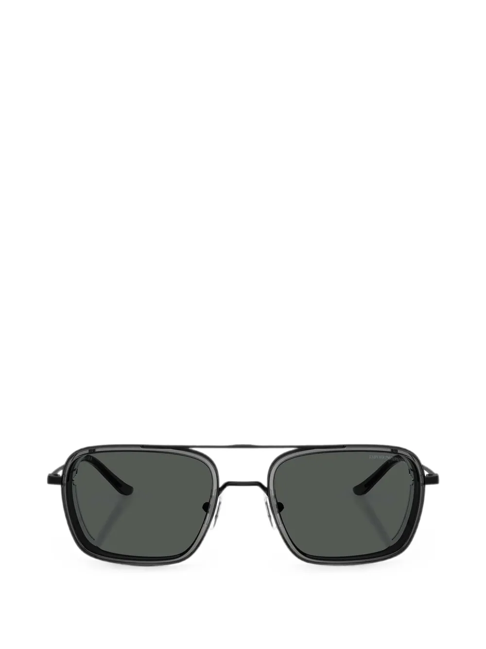Emporio Armani Occhiali da sole a doppio ponte - Nero