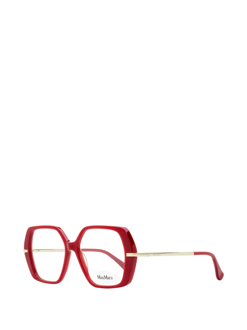 Max Mara Eyewear Bril met geometrisch montuur Rood