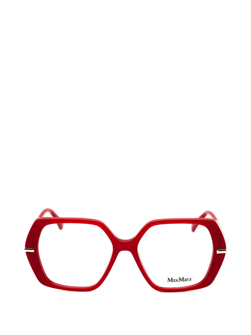 Max Mara Eyewear Occhiali con montatura geometrica - Rosso