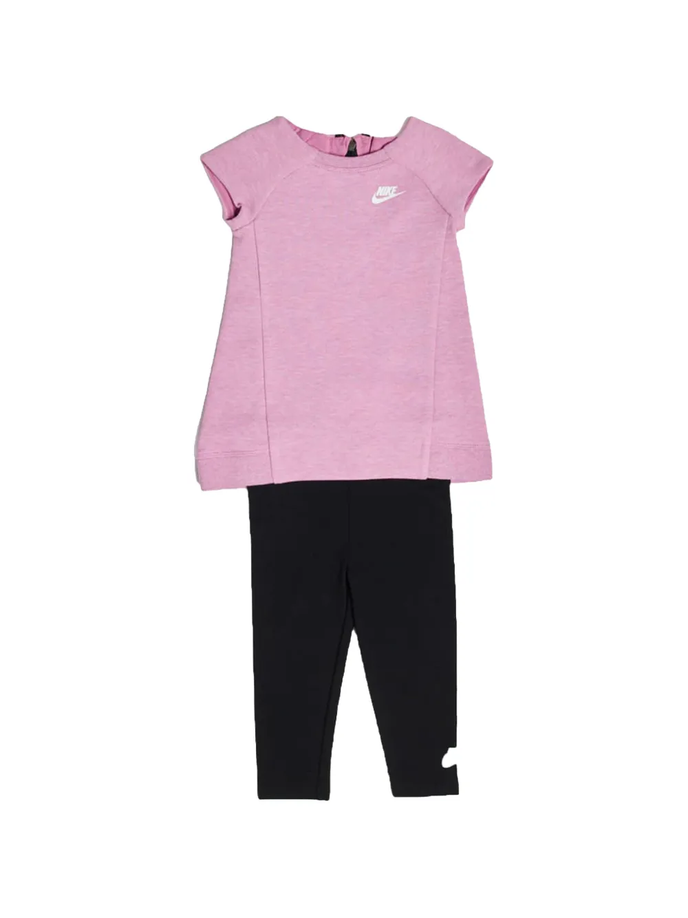 Nike Kids Set T-shirt e leggings in pile - Rosa