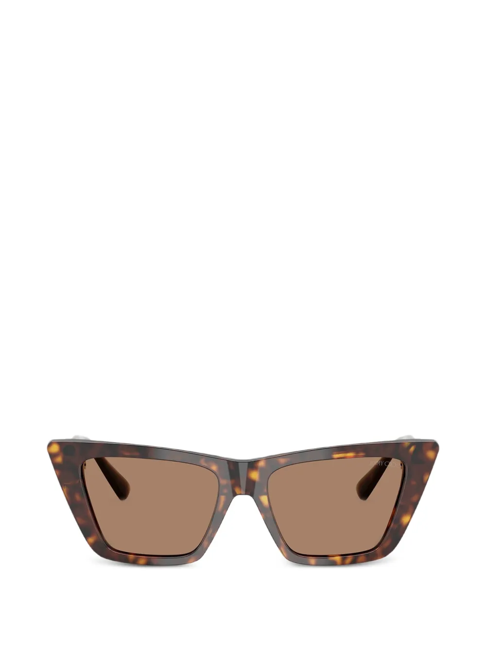 Jimmy Choo Eyewear cat-eye tortoiseshell-effect sunglasses · One Size