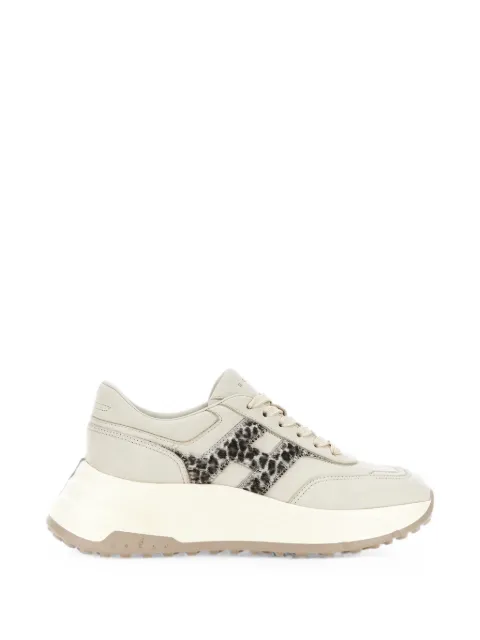 Hogan Hi-Fi leopard-print sneakers