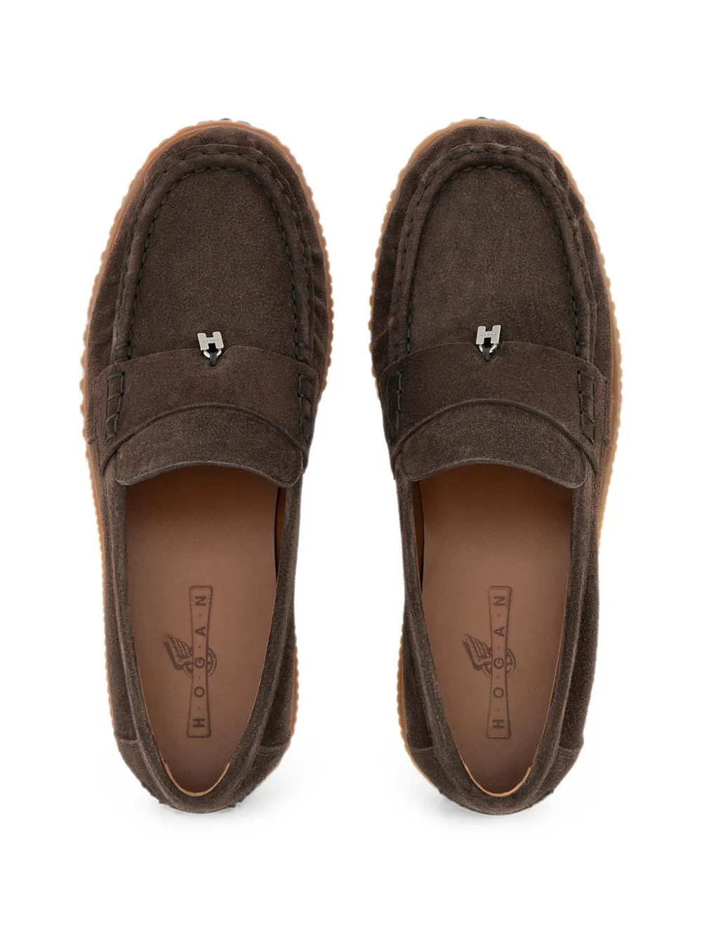 Hogan Traditionele loafers Bruin