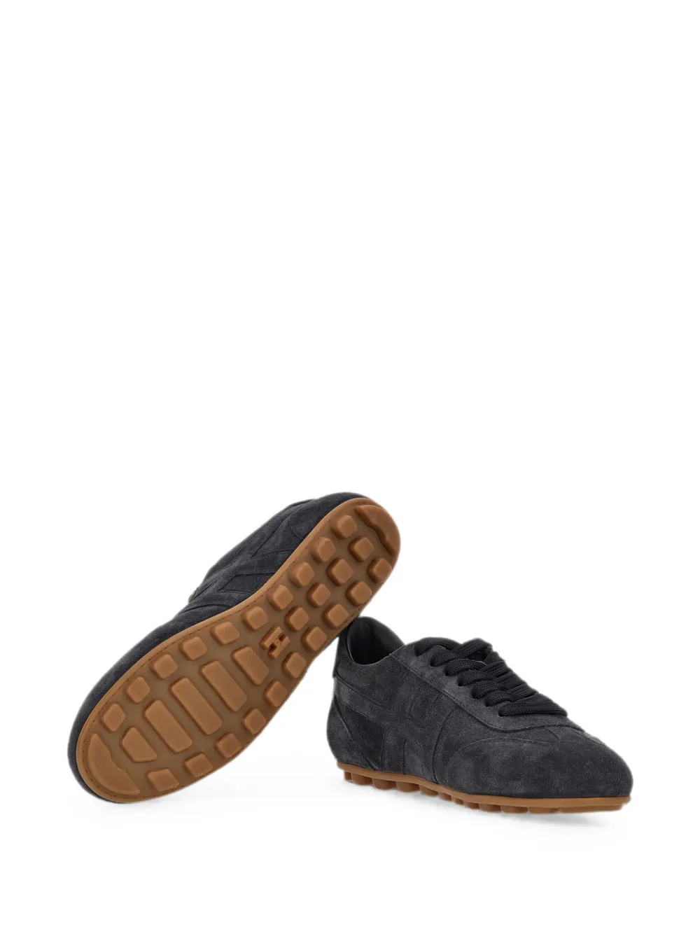 Hogan Olympia suède sneakers verfraaid met kristallen Grijs