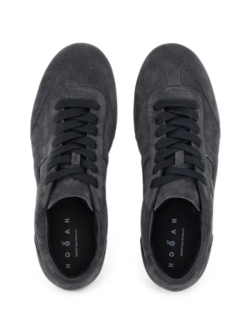 Hogan Olympia suède sneakers verfraaid met kristallen Grijs