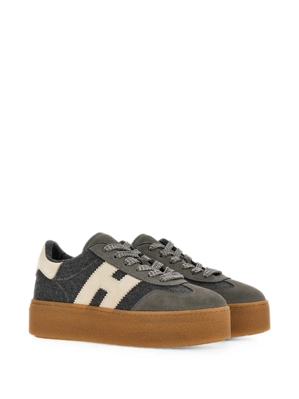 Hogan Cool sneakers met plateauzool Grijs