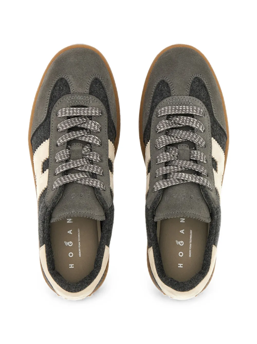 Hogan Cool sneakers met plateauzool Grijs
