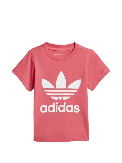 adidas Trefoil logo-print T-shirt