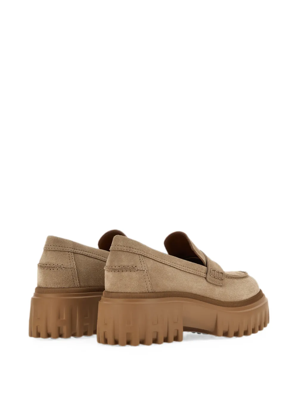 Hogan H700 loafers met chunky zool Beige