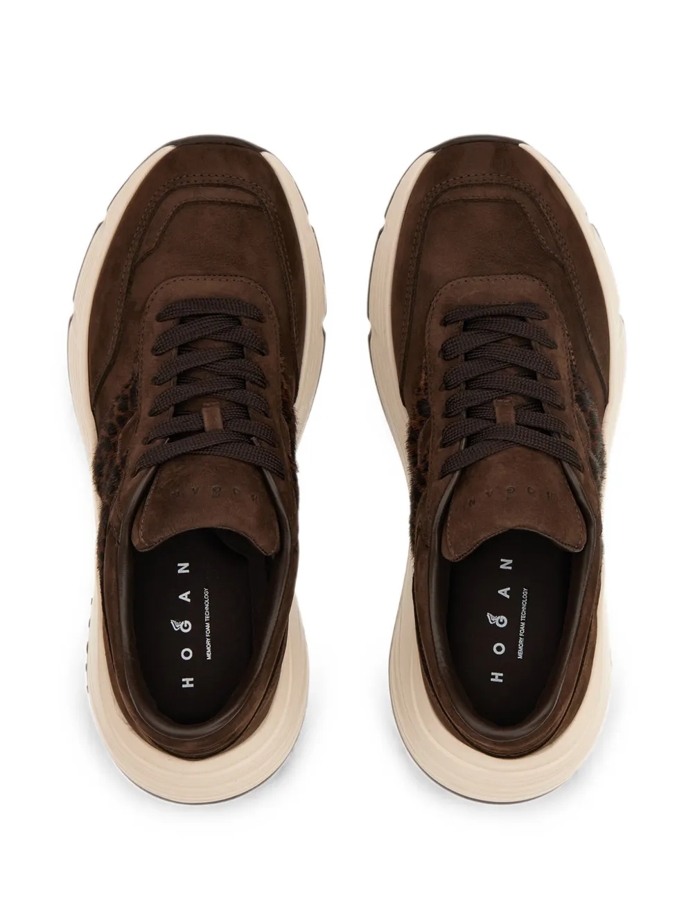 Hogan Hi-Fi leopard-print sneakers Bruin