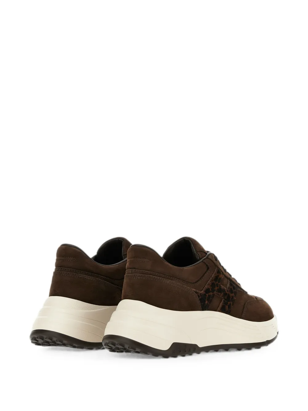 Hogan Hi-Fi leopard-print sneakers Bruin
