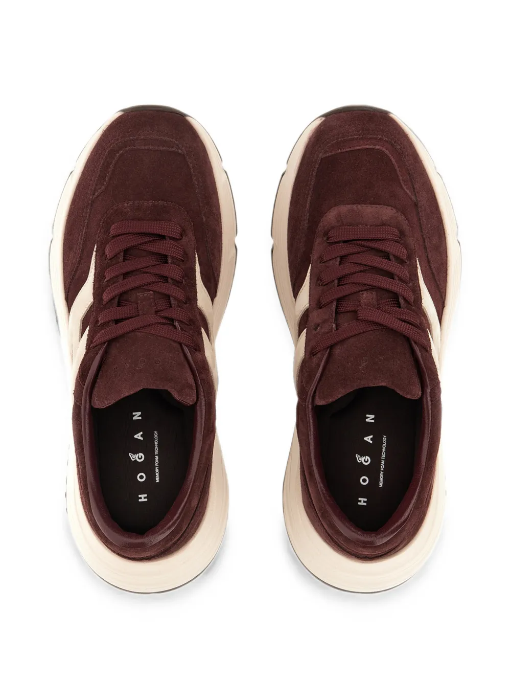 Hogan Hi-Fi suede sneakers Rood