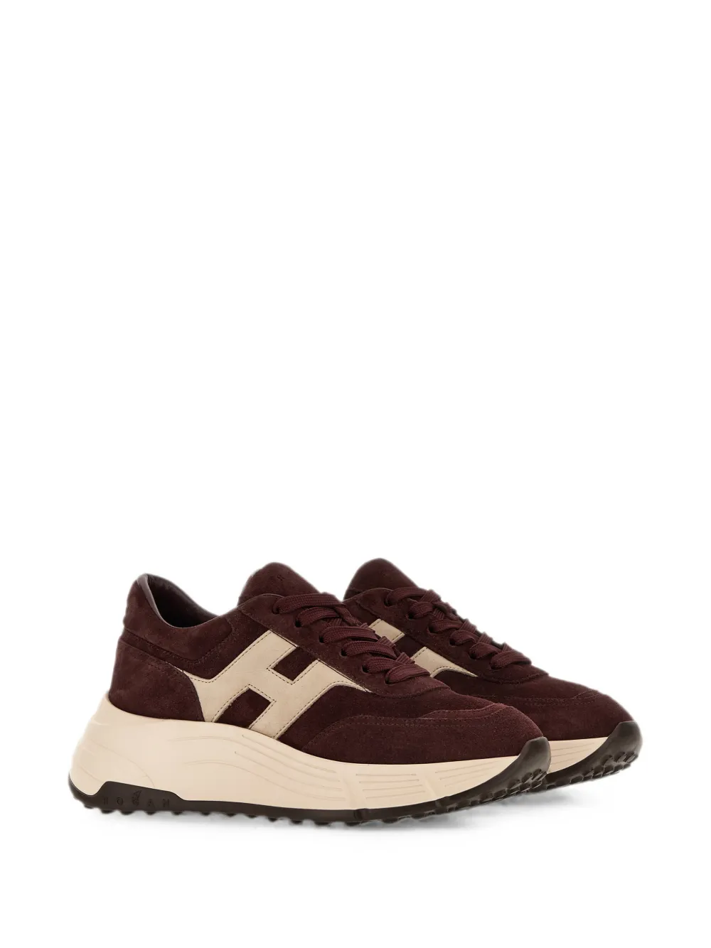 Hogan Hi-Fi suede sneakers Rood