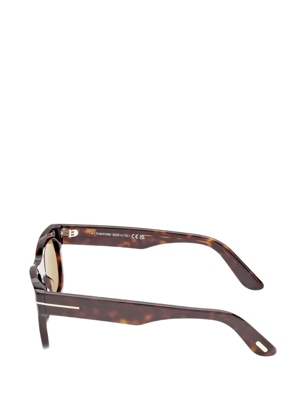 TOM FORD Eyewear Zonnebril met rechthoekig montuur Bruin