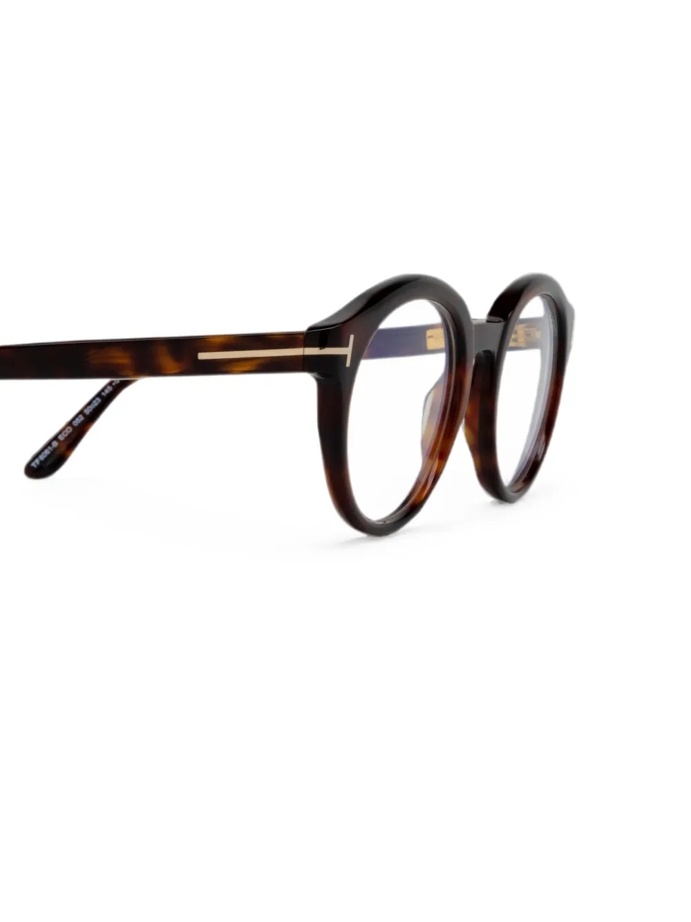 TOM FORD Eyewear Bril met rond montuur Bruin