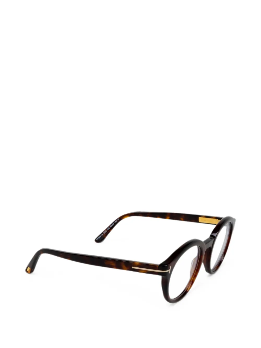 TOM FORD Eyewear Bril met rond montuur Bruin