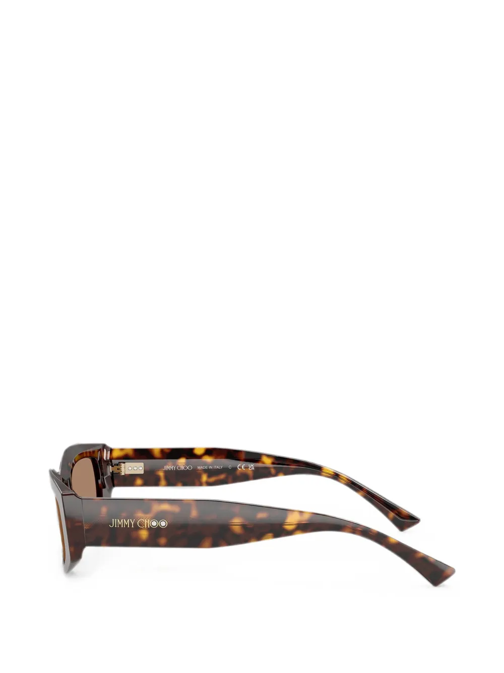 Jimmy Choo Eyewear Uma zonnebril met geometrisch montuur Bruin