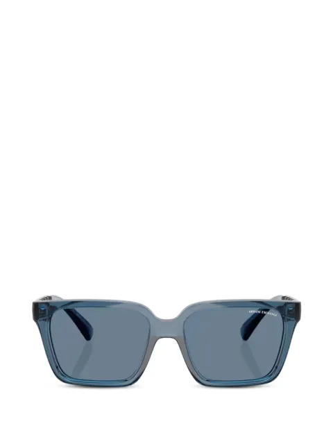 Armani Exchange transparent square-frame sunglasses