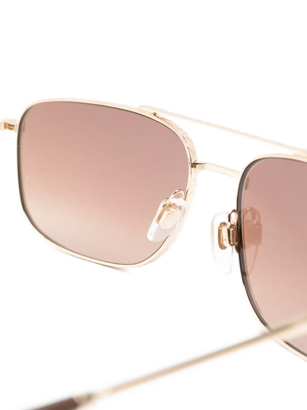 Burberry Eyewear Zonnebril met rechthoekig montuur Goud