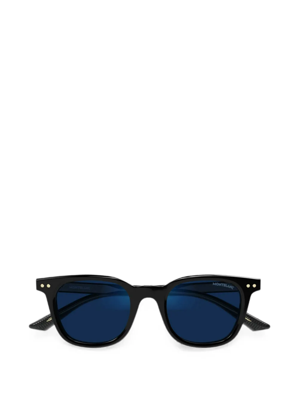 Montblanc rivet-detail square-frame sunglasses · 49
