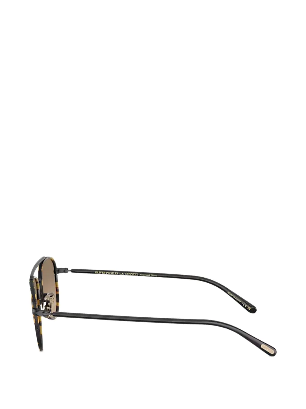 Oliver Peoples Sacoye zonnebril met piloten montuur Zwart