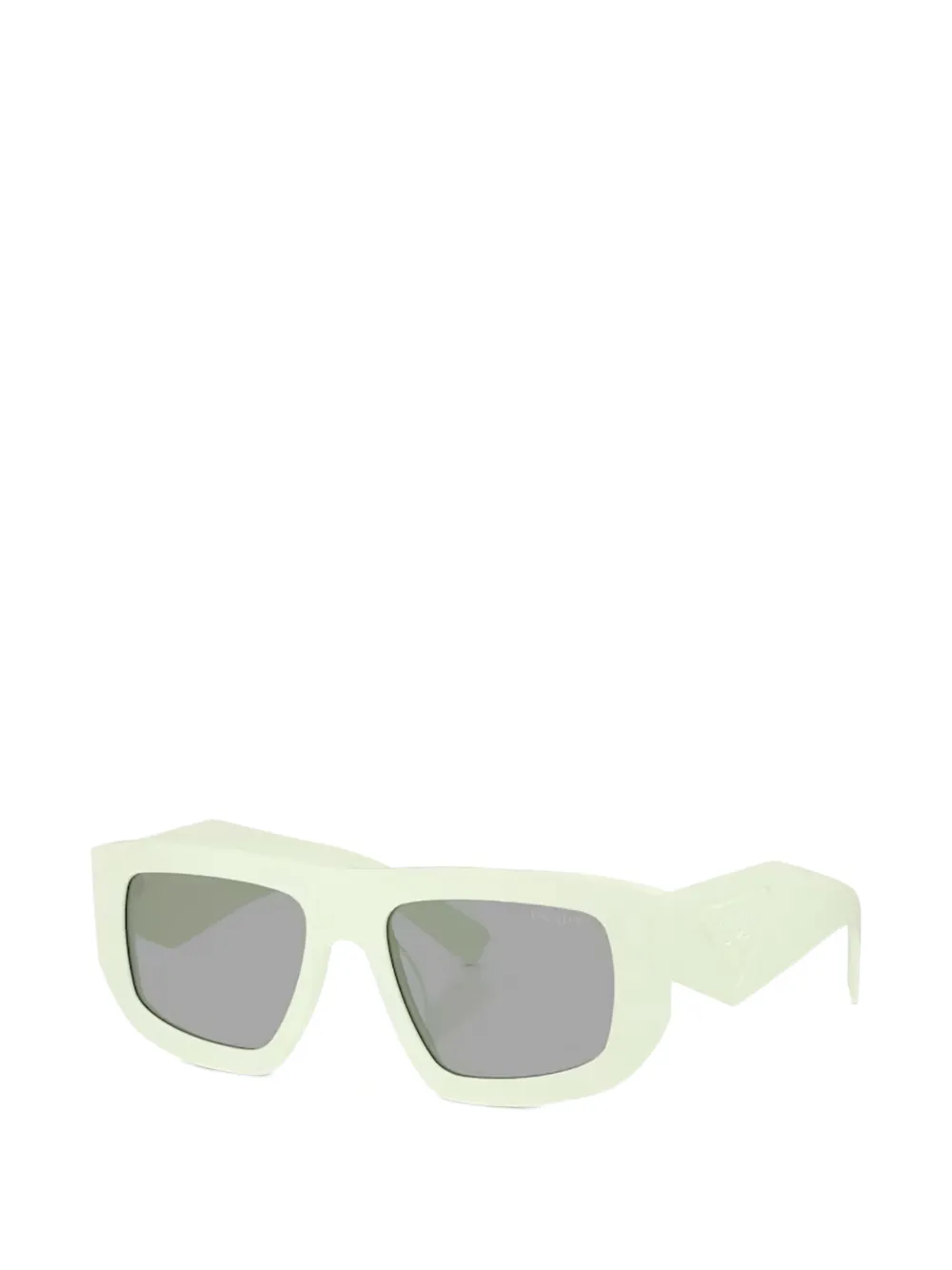 Prada Eyewear Zonnebril met geometrisch montuur Groen