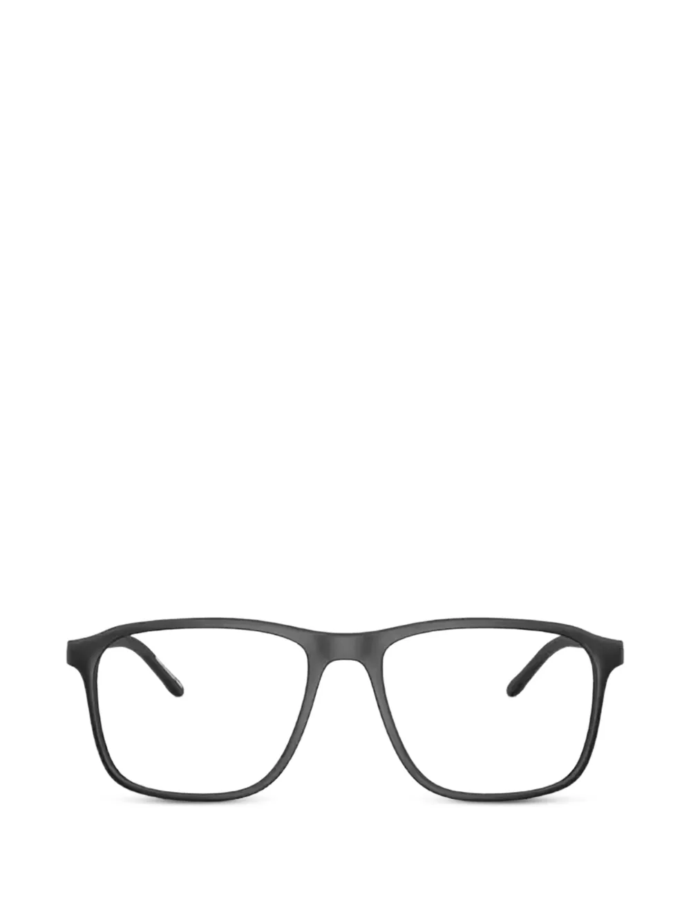 Armani Exchange 哑光效果长方形框眼镜 | 黑色 | Image 1