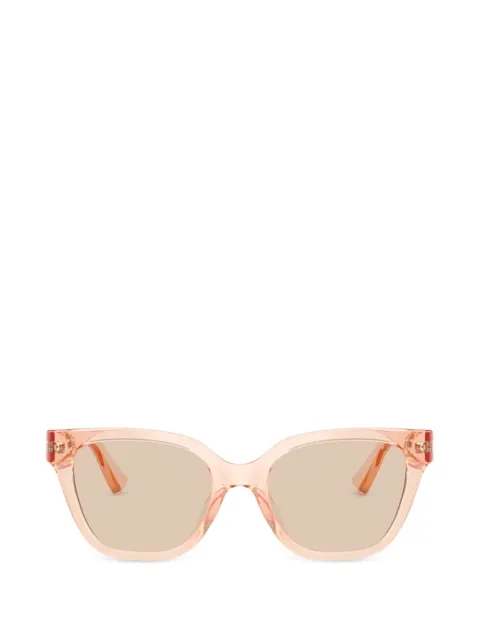 Armani Exchange lentes de sol con armazón cat eye transparente