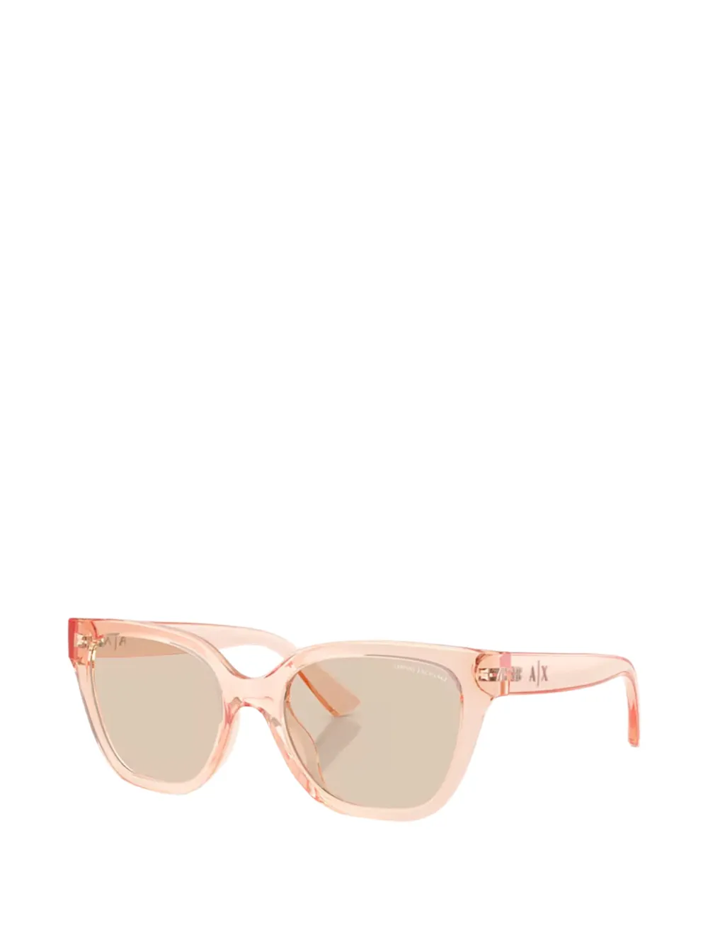 Armani Exchange Zonnebril met doorzichtig montuur Oranje