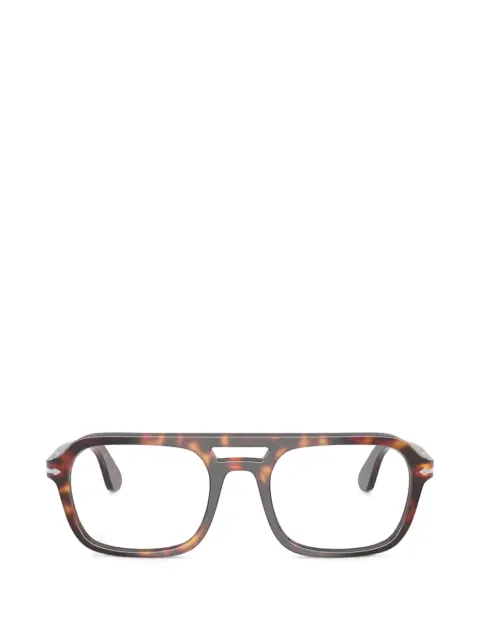 Persol tortoiseshell-effect double-bridge glasses