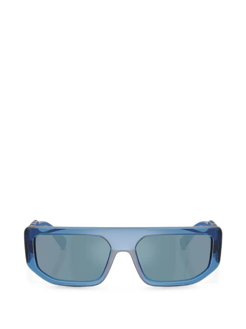 Dolce & Gabbana Eyewear Occhiali da sole squadrati con logo - Blu