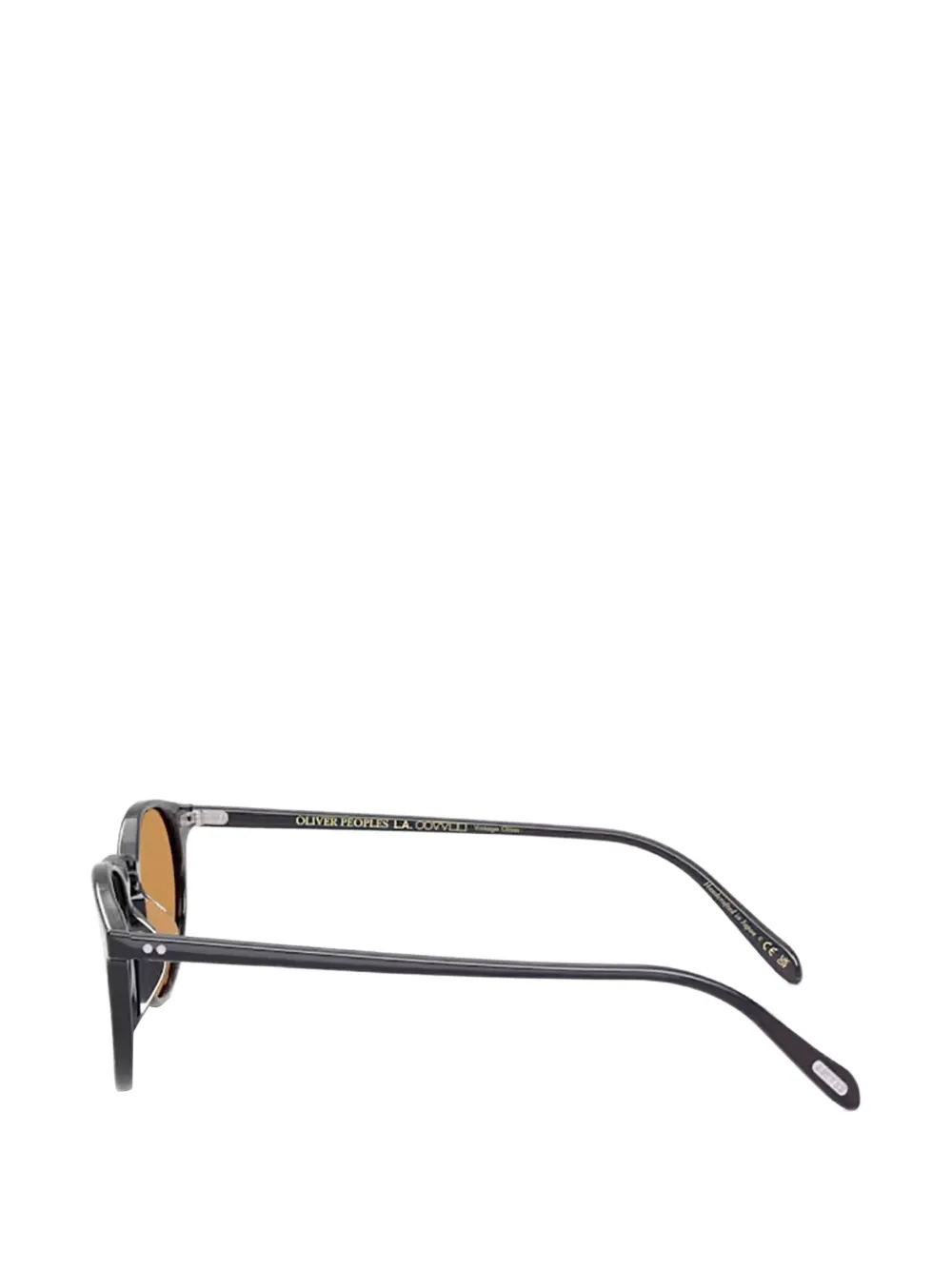 Oliver Peoples Riley Sun zonnebril met rond montuur Zwart