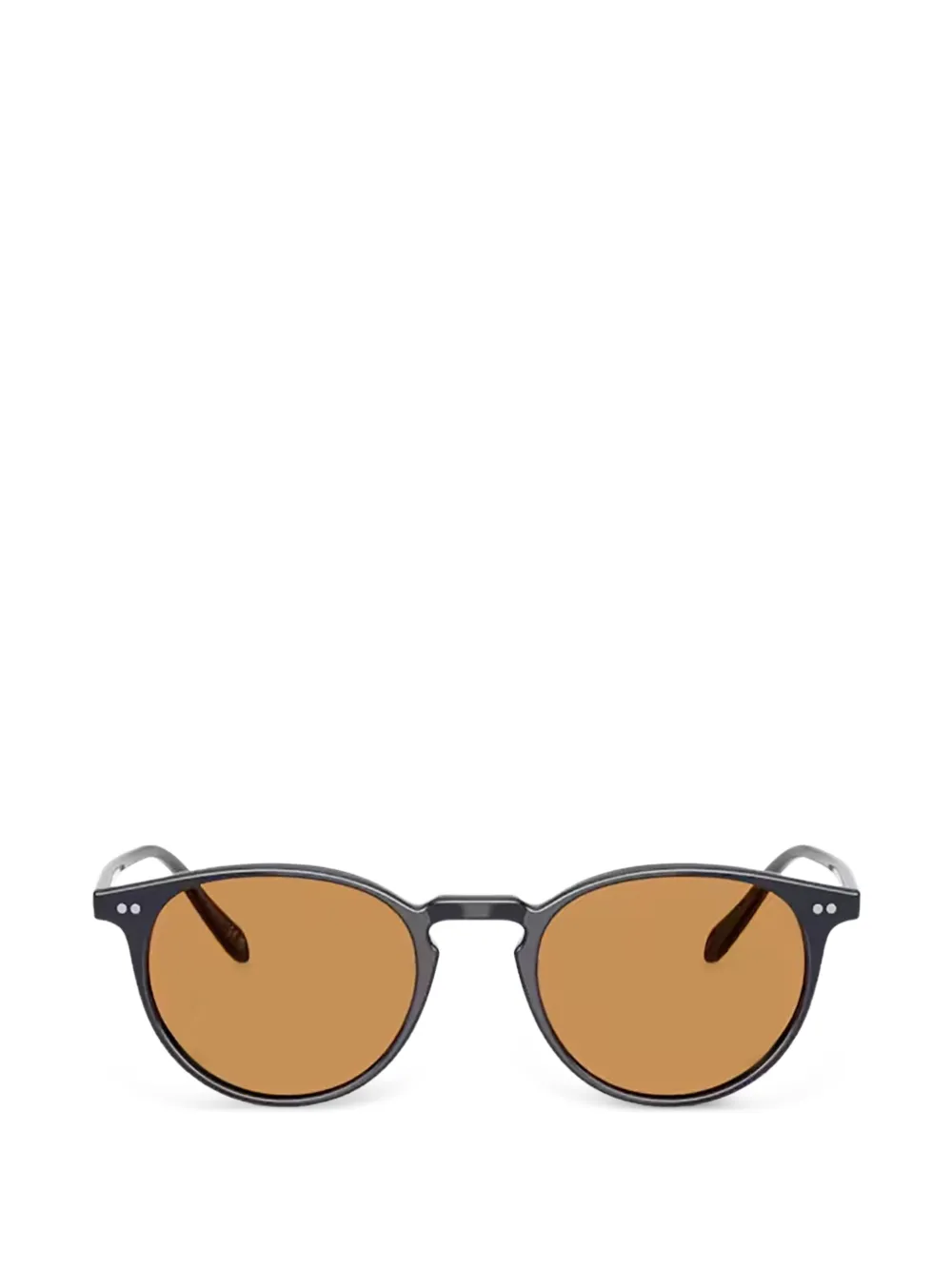 Oliver Peoples Riley Sun zonnebril met rond montuur Zwart